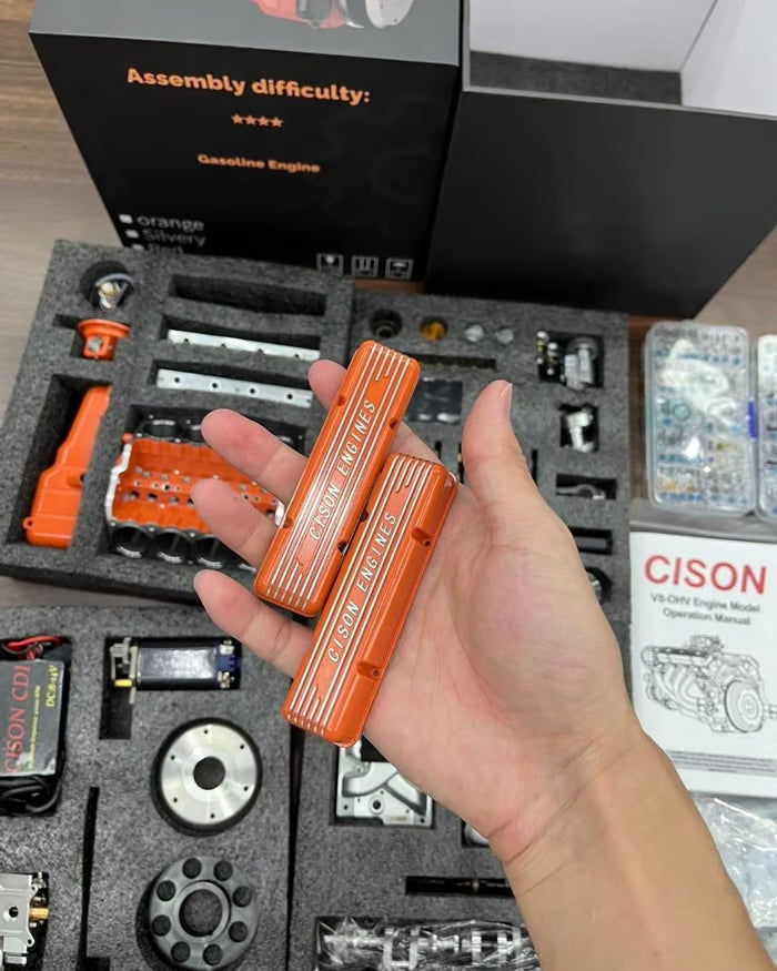 Benzin-OHV-V8-Small-Block-Motor-Modellbausätze