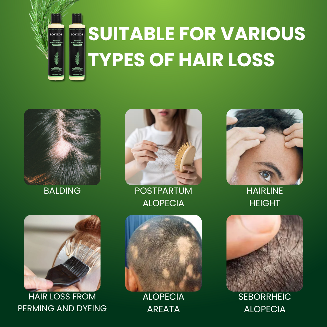 LOVILDS® Rosemary Hydrolyzed Keratin Shampoo