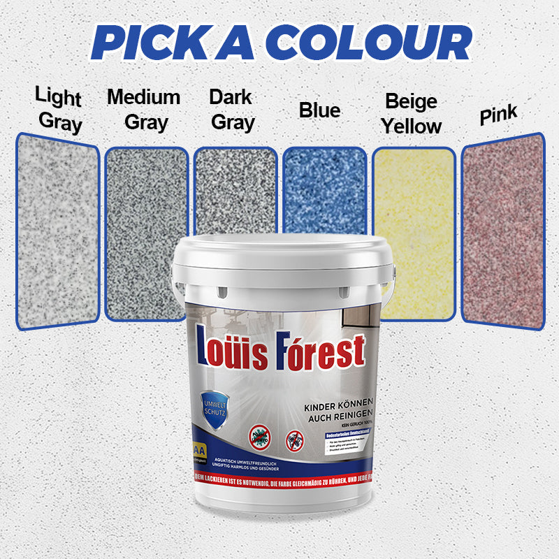 Hochglänzende Epoxidharz-Bodenbeschichtung in Marmoroptik