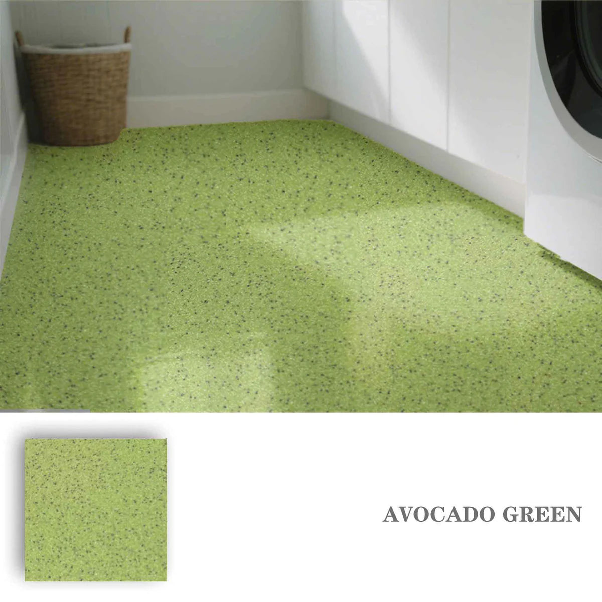 Hochglänzende Epoxidharz-Bodenbeschichtung in Marmoroptik