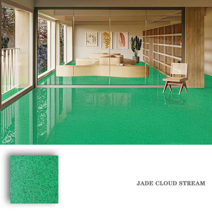 Hochglänzende Epoxidharz-Bodenbeschichtung in Marmoroptik